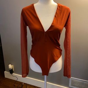 Low V - Neck Bodysuit